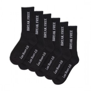 Black Men's Last Resort AB Break Free Socks | Canada-5789102