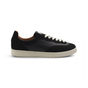 Black / White Men's Last Resort AB CM001 Lo Suede/Leather Sneakers | Canada-5768320