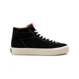 Black / White Men's Last Resort AB VM001 Hi Suede Skate Shoes | Canada-2743650