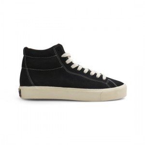 Black / White Men's Last Resort AB VM003 Hi Suede Skate Shoes | Canada-3071549