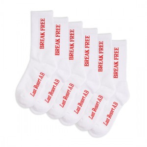White Men's Last Resort AB Break Free Socks | Canada-4762510