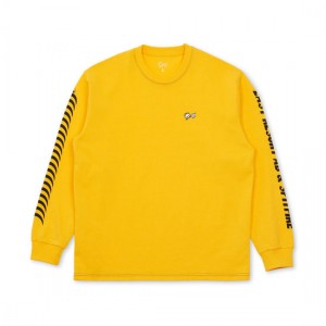 Yellow Men's Last Resort AB LRAB x SPITFIRE LS T Shirts | Canada-8792406