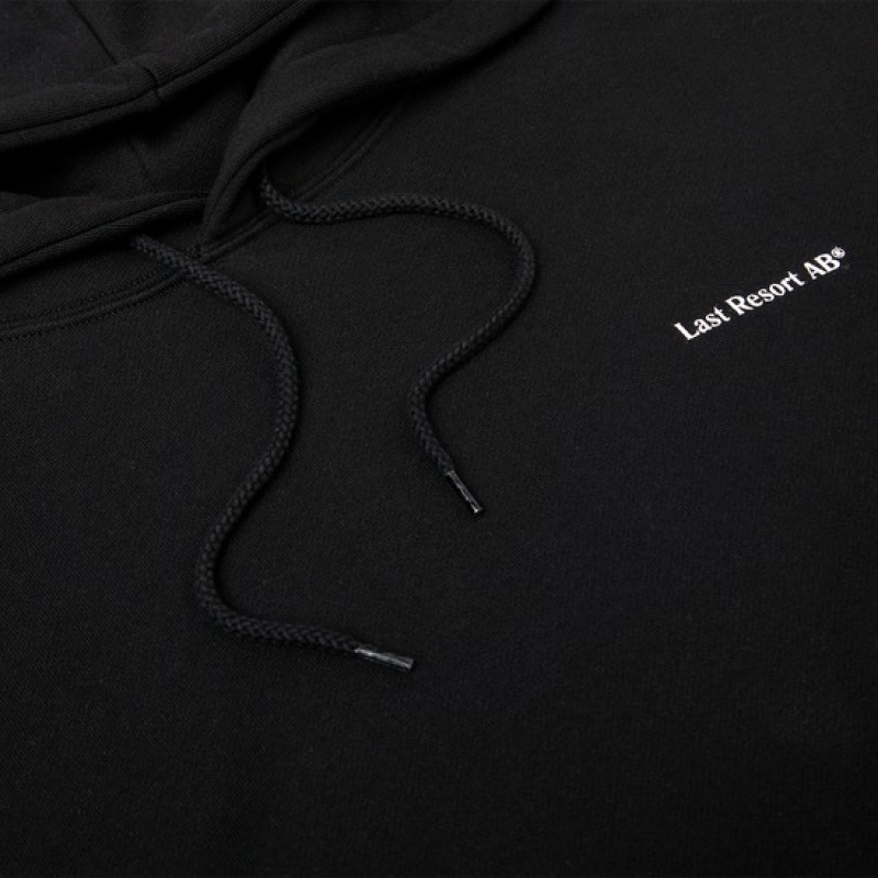 Black Men's Last Resort AB LRAB Atlas Monogram Hoodie | Canada-9213647