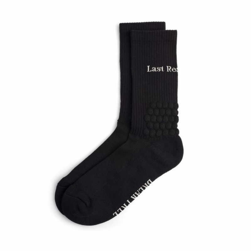 Black Men\'s Last Resort AB Right Angle Bubble Socks | Canada-2436780