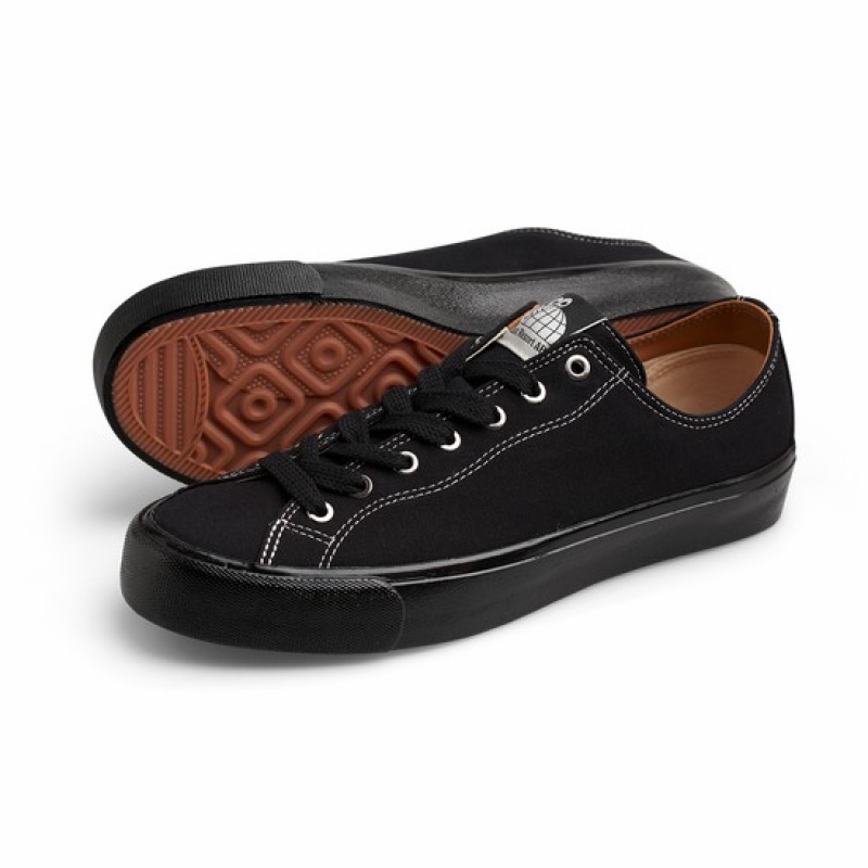 Black / White Men's Last Resort AB VM003 Canvas Lo Skate Shoes | Canada-8941637