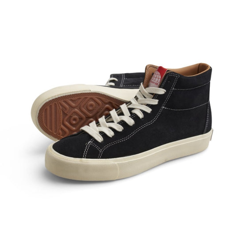 Black / White Men's Last Resort AB VM003 Hi Suede Skate Shoes | Canada-3071549