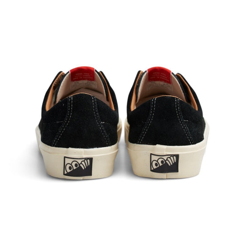 Black / White Men's Last Resort AB VM003 Lo Suede Skate Shoes | Canada-3902864