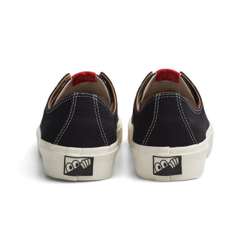 Black / White Men's Last Resort AB VM003 Lo Canvas Skate Shoes | Canada-6210394