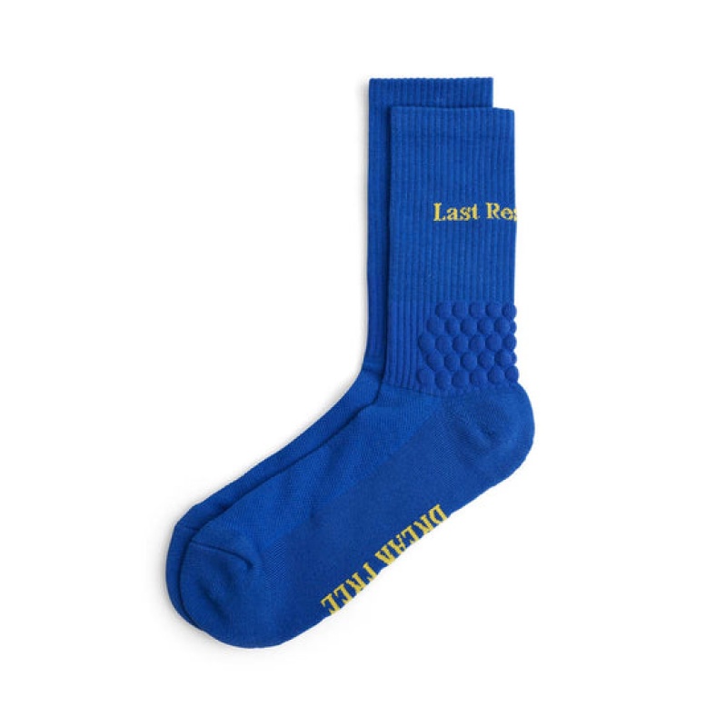 Blue Men\'s Last Resort AB Right Angle Bubble Socks | Canada-4168037