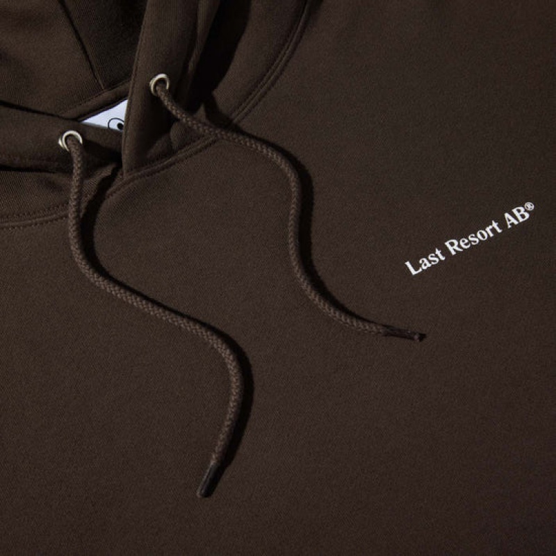 Dark Brown Men's Last Resort AB Atlas Monogram Hoodie | Canada-0958234