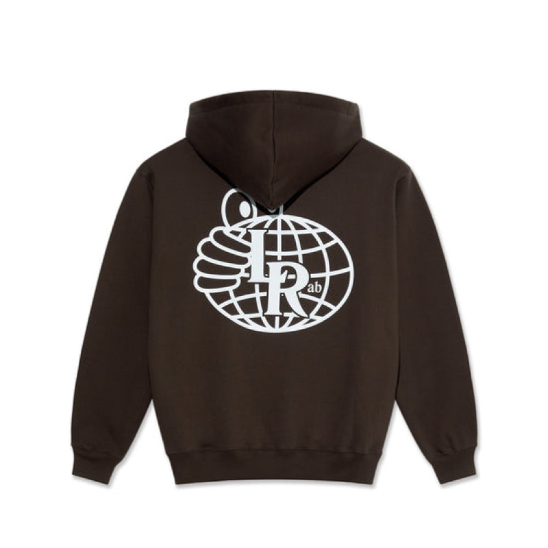 Dark Brown Men\'s Last Resort AB Atlas Monogram Hoodie | Canada-0958234