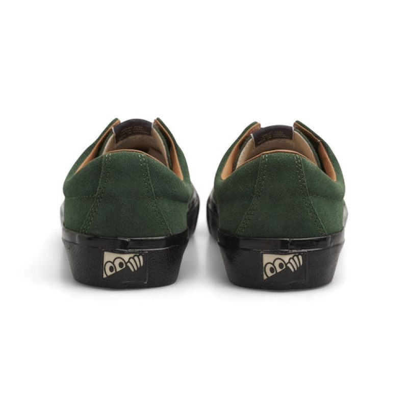 Dark Green / Black Men's Last Resort AB VM003 Lo Suede Skate Shoes | Canada-2105436
