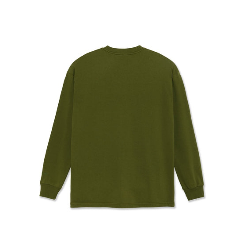 Green Men's Last Resort AB Script LS T Shirts | Canada-8475309