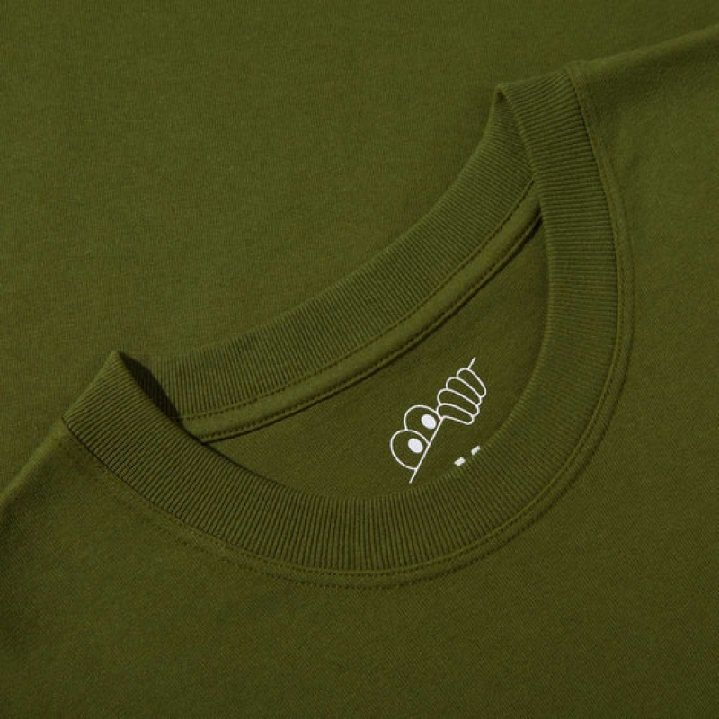 Green Men's Last Resort AB Script LS T Shirts | Canada-8475309