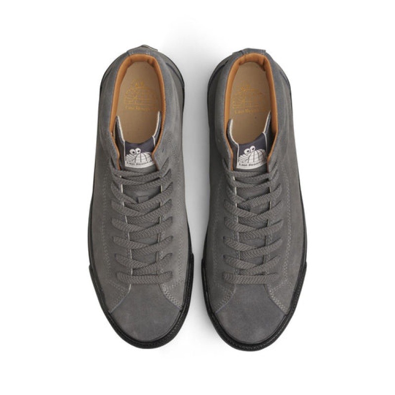 Grey / Black Men's Last Resort AB VM003 Hi Suede Skate Shoes | Canada-0473682