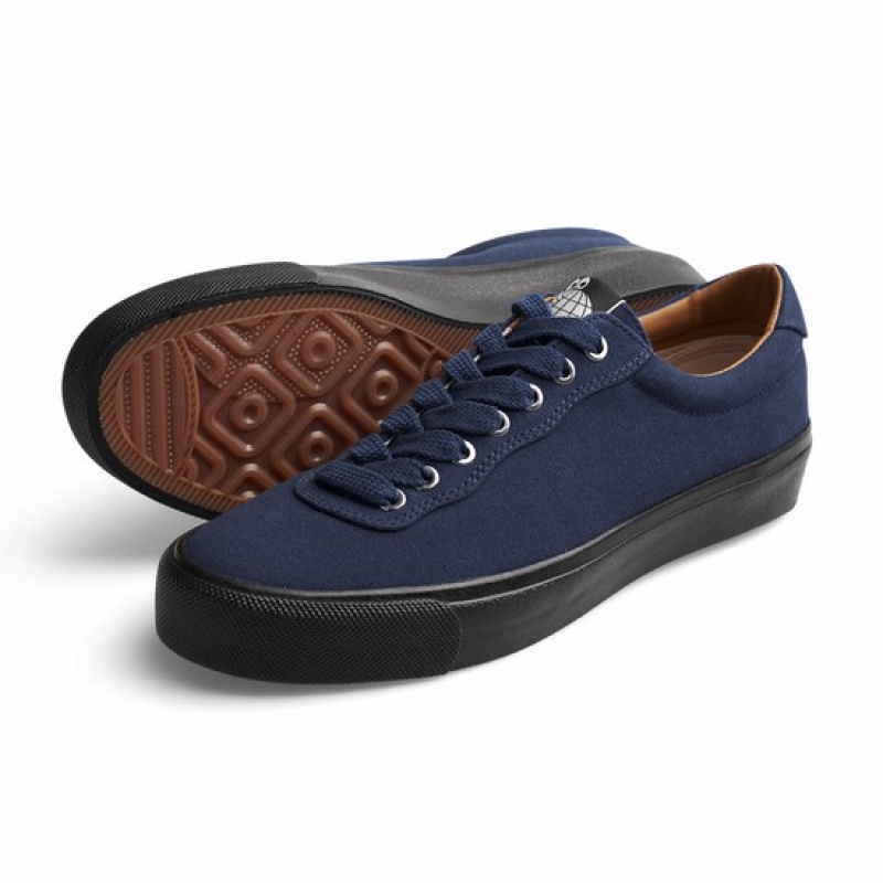 Navy / Black Men's Last Resort AB VM001 Canvas Lo Skate Shoes | Canada-0428753