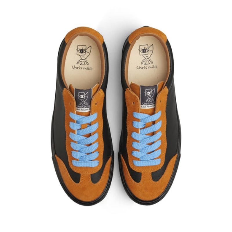 Orange / Black Men's Last Resort AB VM004 Milic Suede Skate Shoes | Canada-9243561