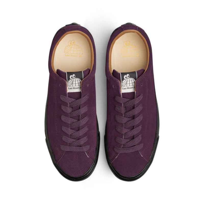 Purple / Black Men's Last Resort AB VM003 Lo Suede Skate Shoes | Canada-0649812