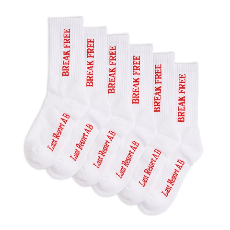 White Men\'s Last Resort AB Break Free Socks | Canada-4762510