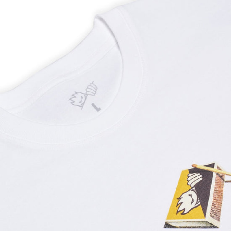 White Men's Last Resort AB LRAB x SPITFIRE Matchbox T Shirts | Canada-7403285