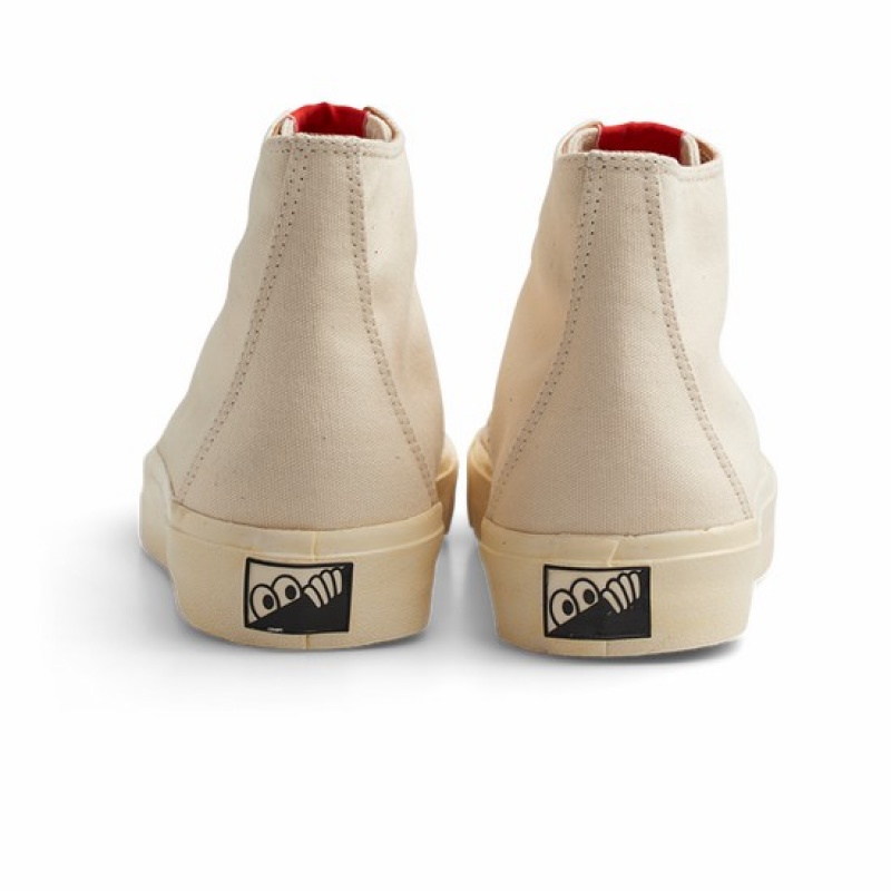 White / White Men's Last Resort AB VM003 Hi Canvas Skate Shoes | Canada-6174283